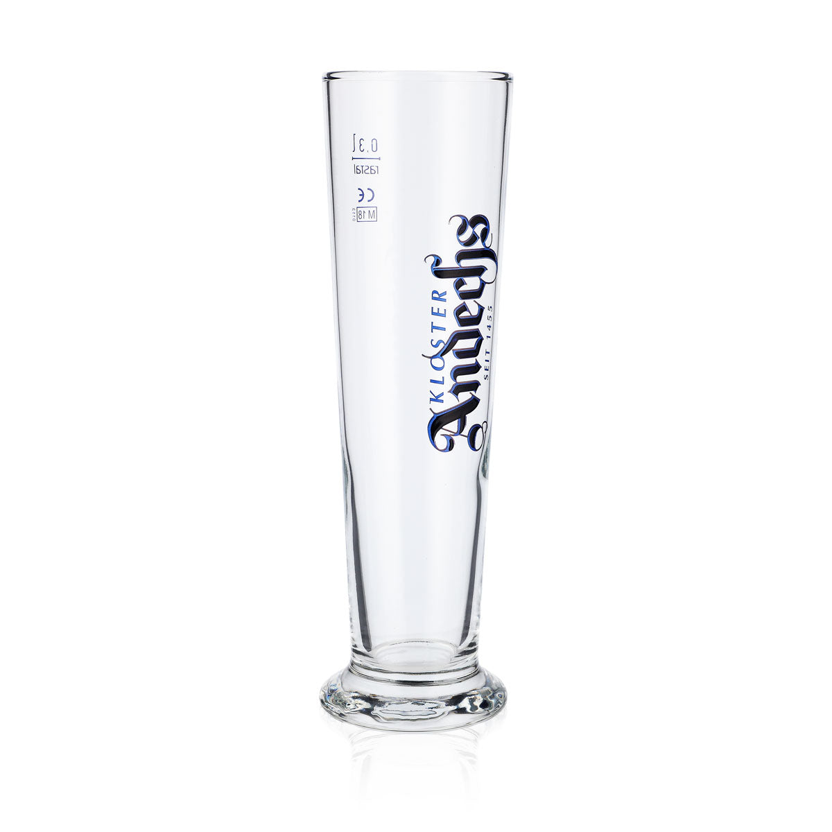 6x Andechs Bierglas 0,3l Biergläser Pokalglas Logo Senkrecht – Ansicht 3