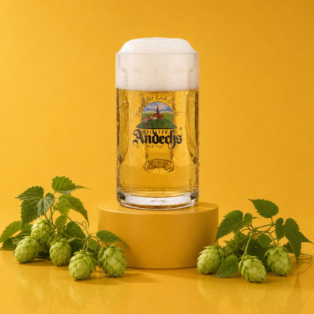 6x Andechs Glas 0,5l Bierkrug Humpen Seidel Gläser Set Klosterbrauerei Gastro
