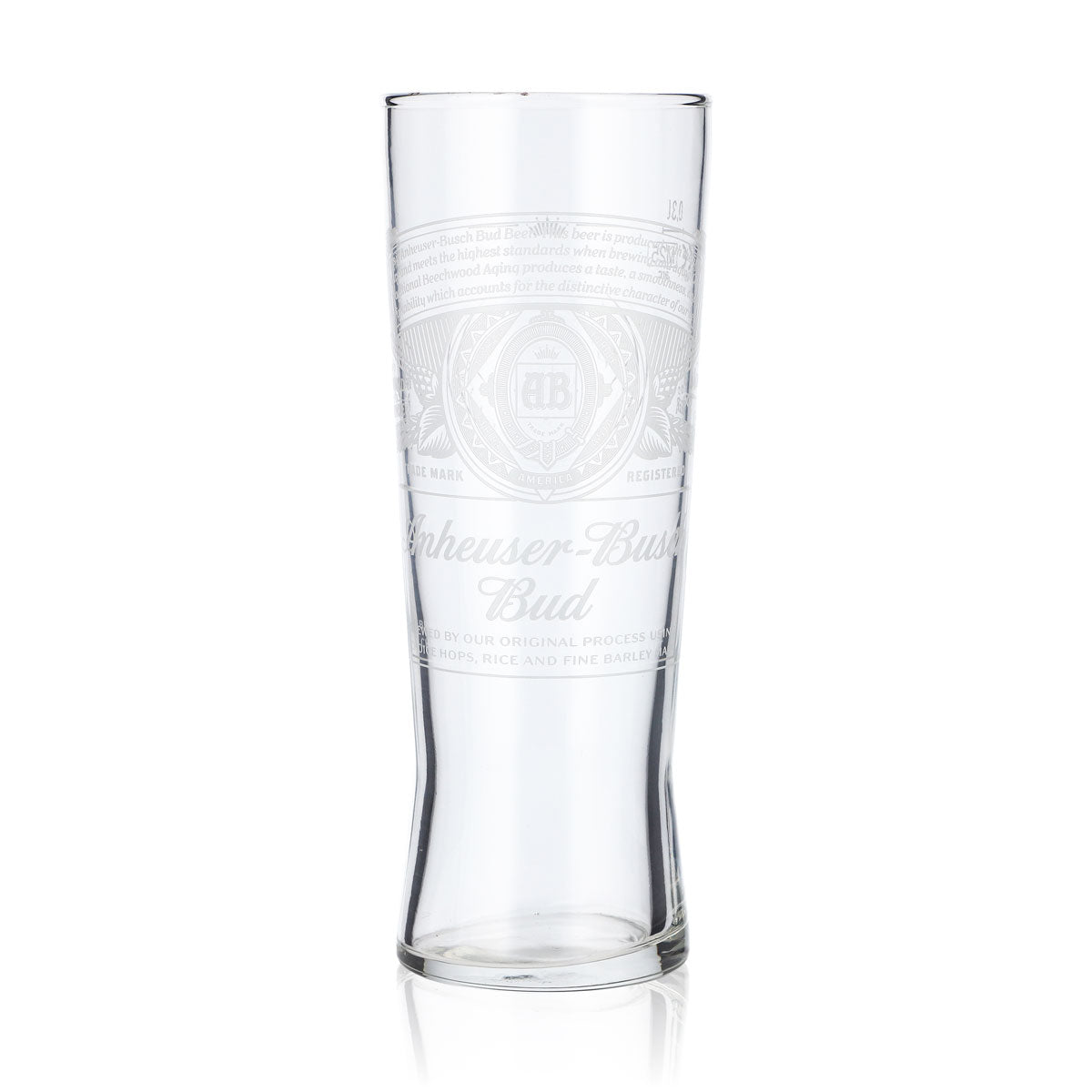 6x Anheuser-Busch Bud Bierglas 0,3l Creed Kontur Gläser Set NEUES DESIGN – Ansicht 2