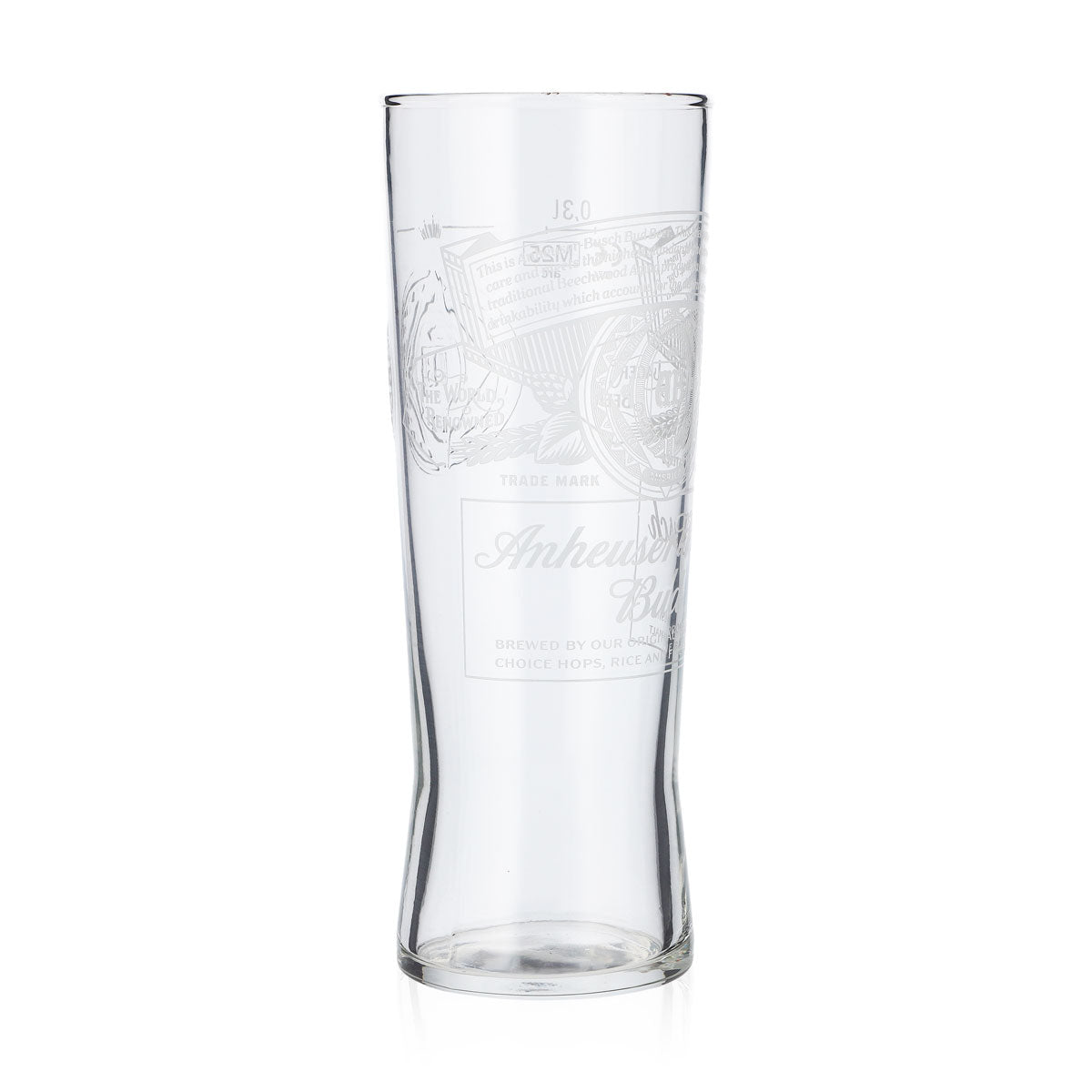 6x Anheuser-Busch Bud Bierglas 0,3l Creed Kontur Gläser Set NEUES DESIGN – Ansicht 3