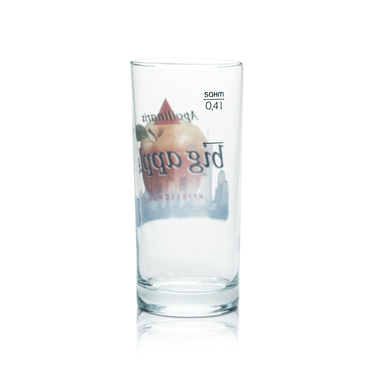 6x Apollinaris Glas 0,4l Becher Gläser Big Apple Apfelschorle Mineralwasser – Ansicht 3