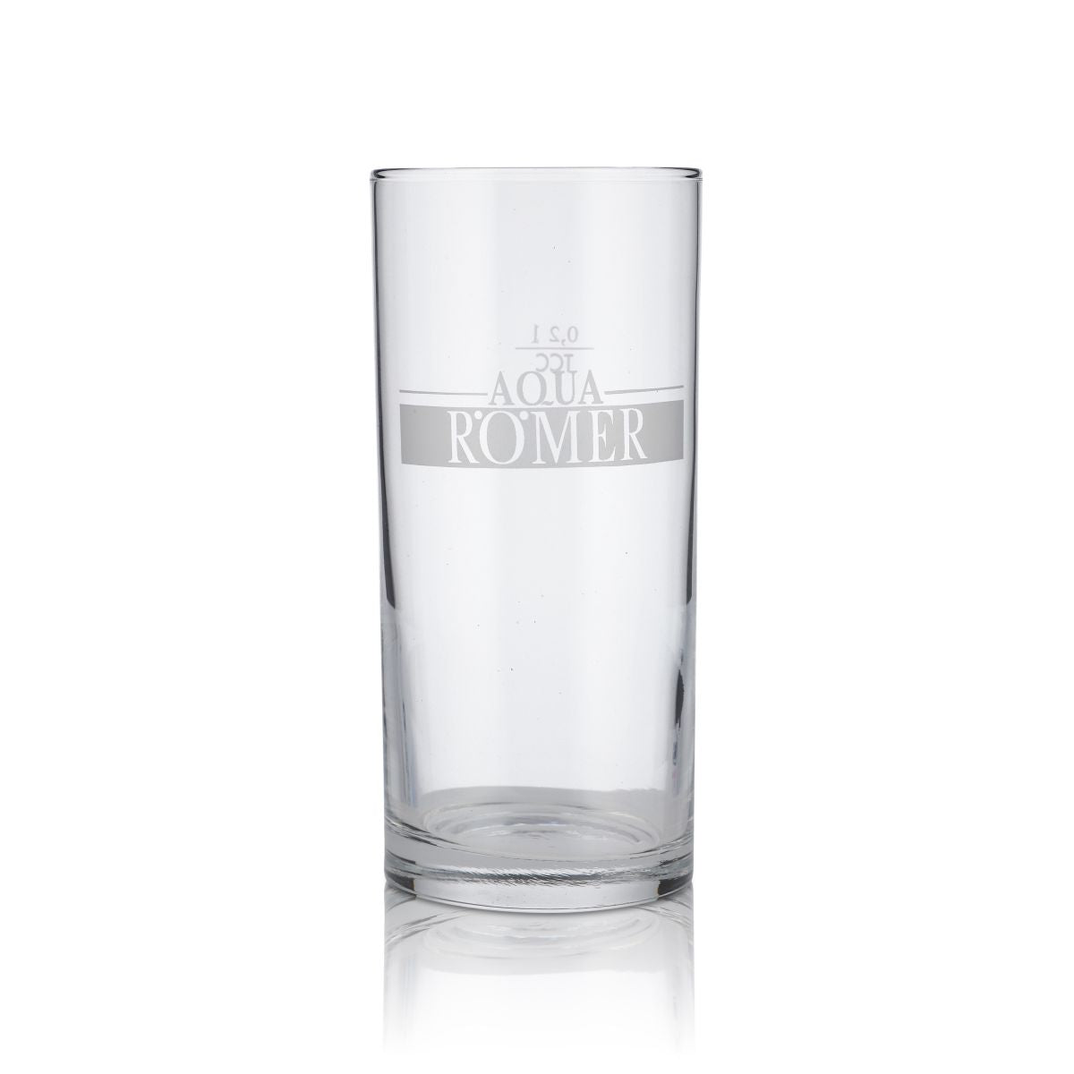 6x Aqua Römer Glas 0,2l Becher Gläser Set Mineralwasser Sprudel Soda Gastro – Ansicht 2
