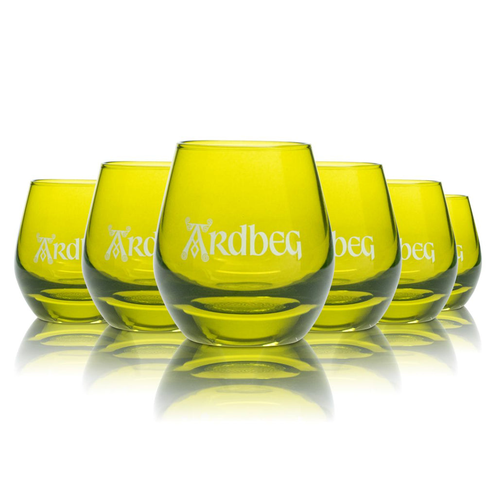 6x Ardbeg Glas 6cl Mini Tumbler Whisky Shotglas Schnapsglas Stamper Gläser Set