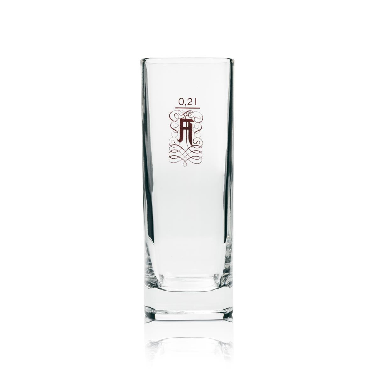 6x Asbach Uralt Glas Longdrink alte eckige Version – Ansicht 3