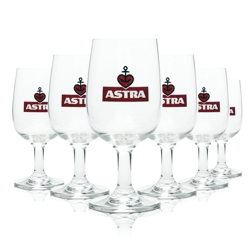 6x Astra Bier Glas Pokal 0,2l Ritzenhoff Tulpe Gläser Kiez Brauerei St Pauli Bar