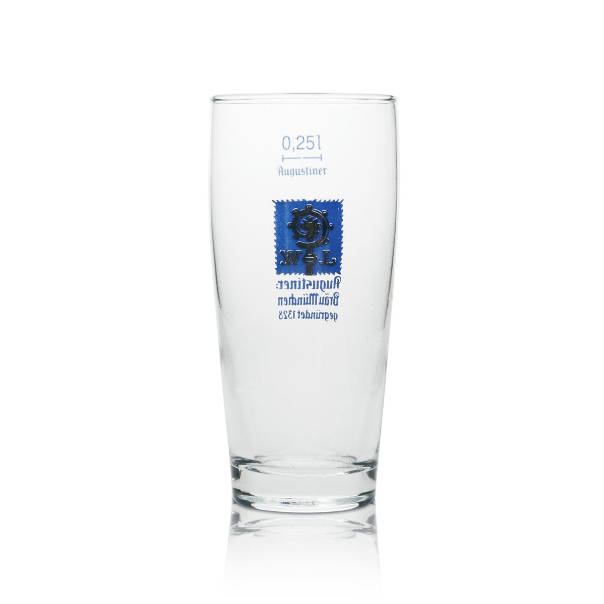 6x Augustiner Bier Glas 0,25l Willi Becher – Ansicht 3