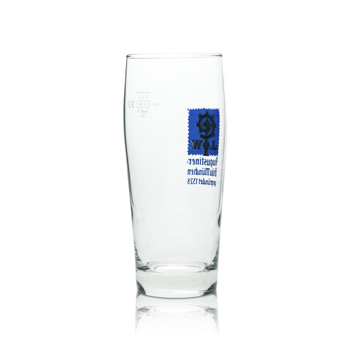6x Augustiner Bier Glas 0,5l F.Herb Willi Becher Helles Gläser Brauerei Beer Bar – Ansicht 4