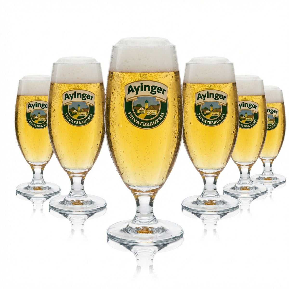 6x Ayinger Bier Glas 0,3l Tulpe Ritzenhoff
