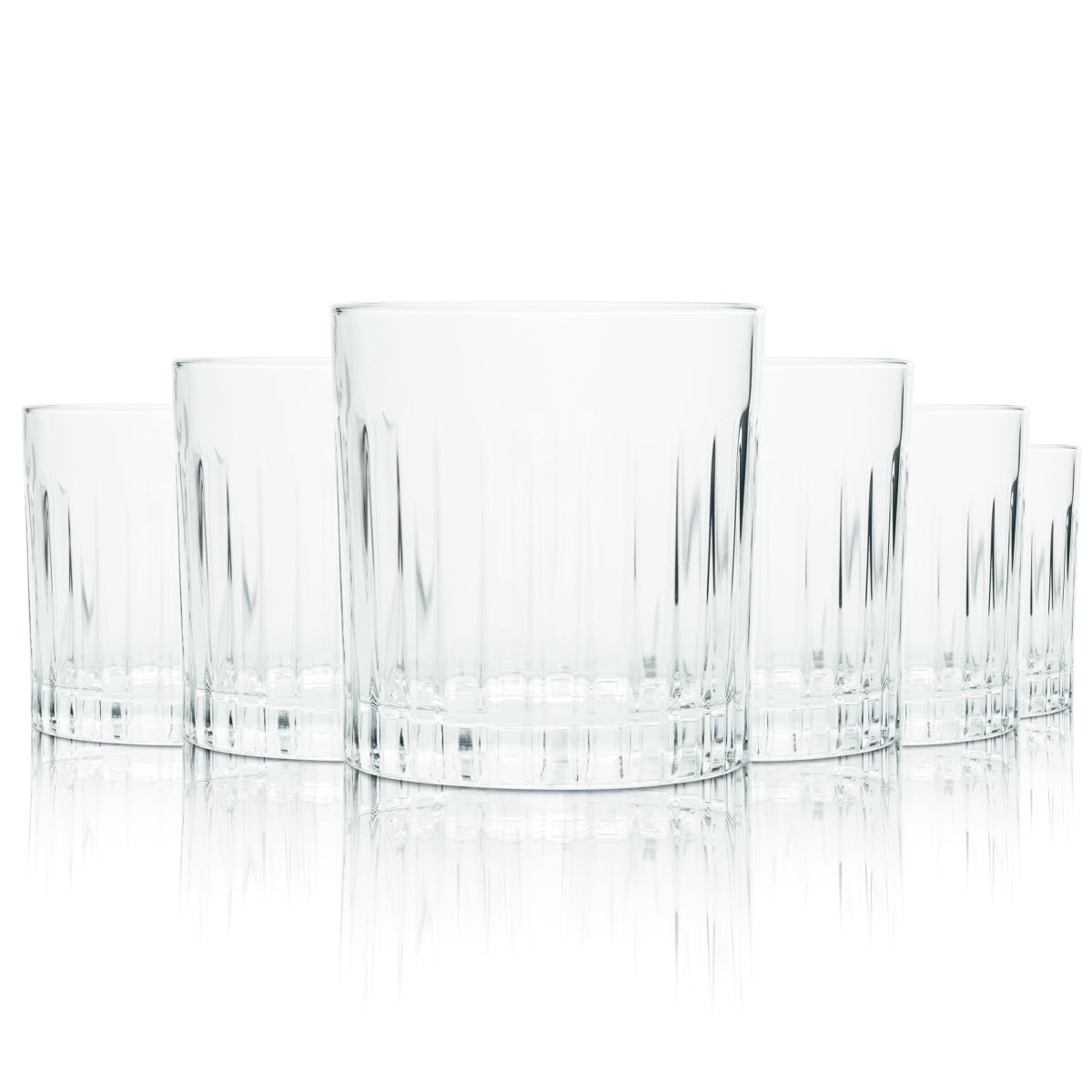 6x Bacardi Glas 0,2l Tumbler Kontur Kristall Gläser Timeless Gastro Longdrik