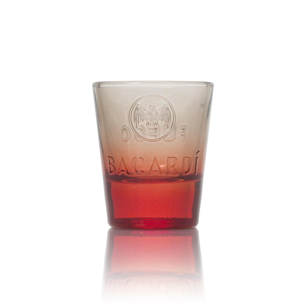 6x Bacardi Glas 4cl Shot Kurze Stamper Kontur Gläser Fuego Gastro Kneipe Bar – Ansicht 5