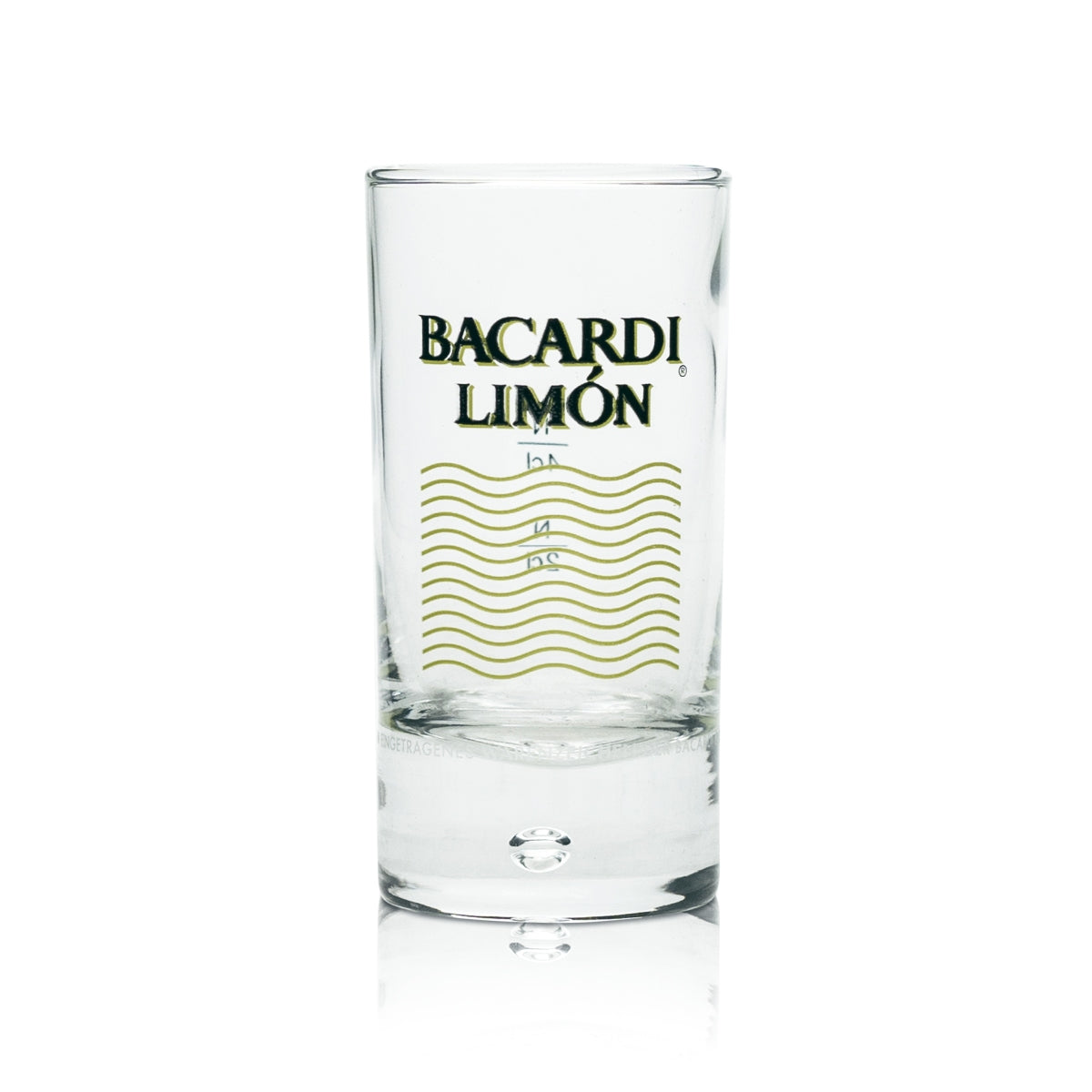 6x Bacardi Limon Rum Glas Shot 2cl 4cl Kurze Gläser Stamper Schnaps Luftperle – Ansicht 2