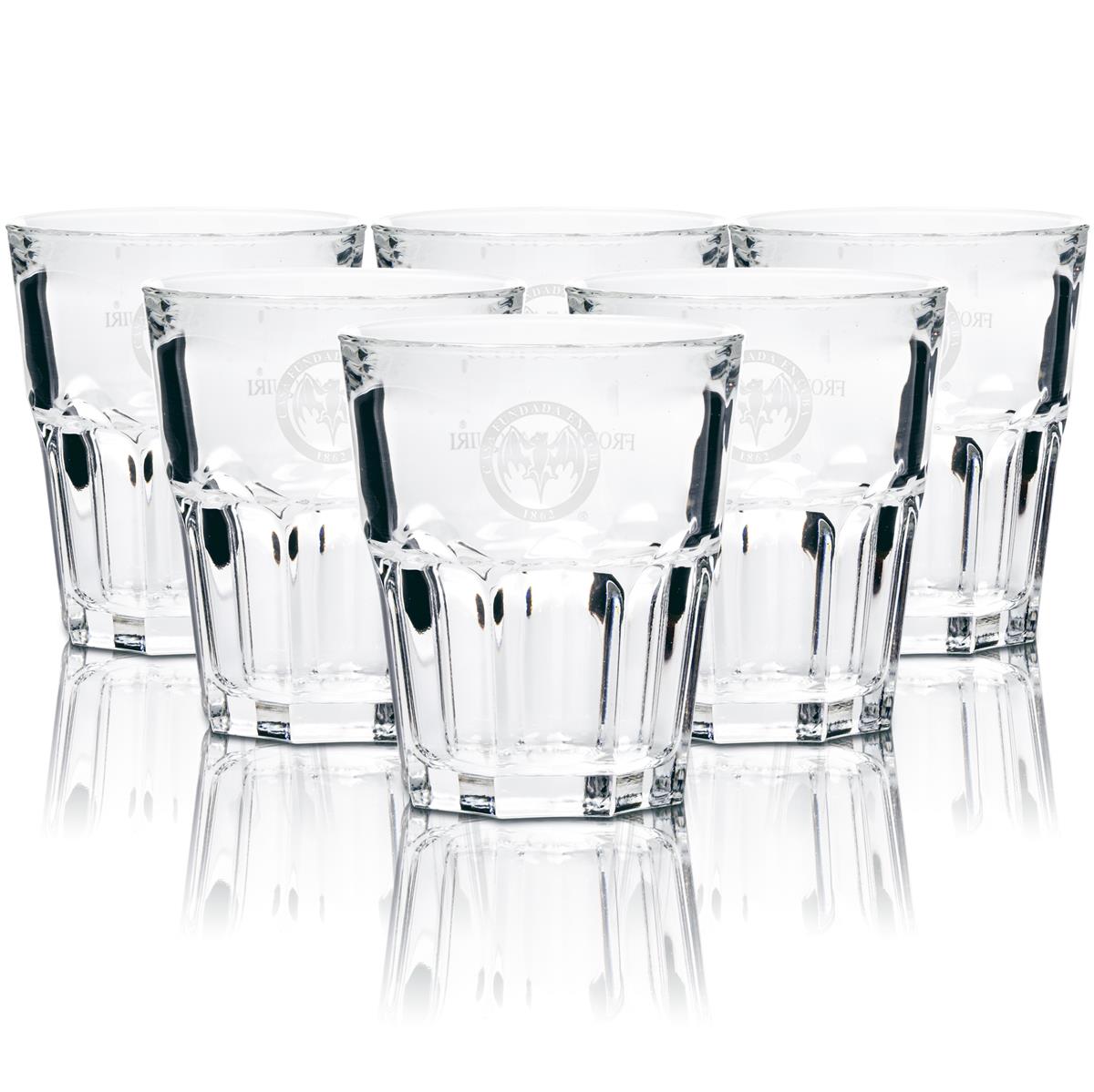 6x Bacardi Rum Glas 0,2l Tumbler "Frozen Daiquiri" neu