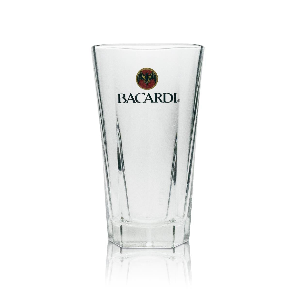 6x Bacardi Rum Glas Longdrink 5eck 355ml – Ansicht 2