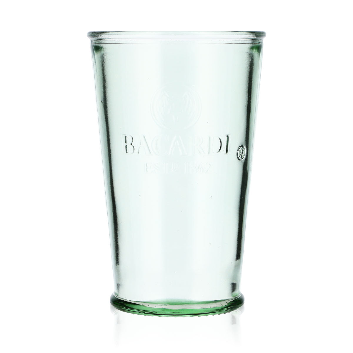 6x Bacardi Rum Glas Rumgläser Gläser Cocktailglas Mojito grün V Form – Ansicht 2