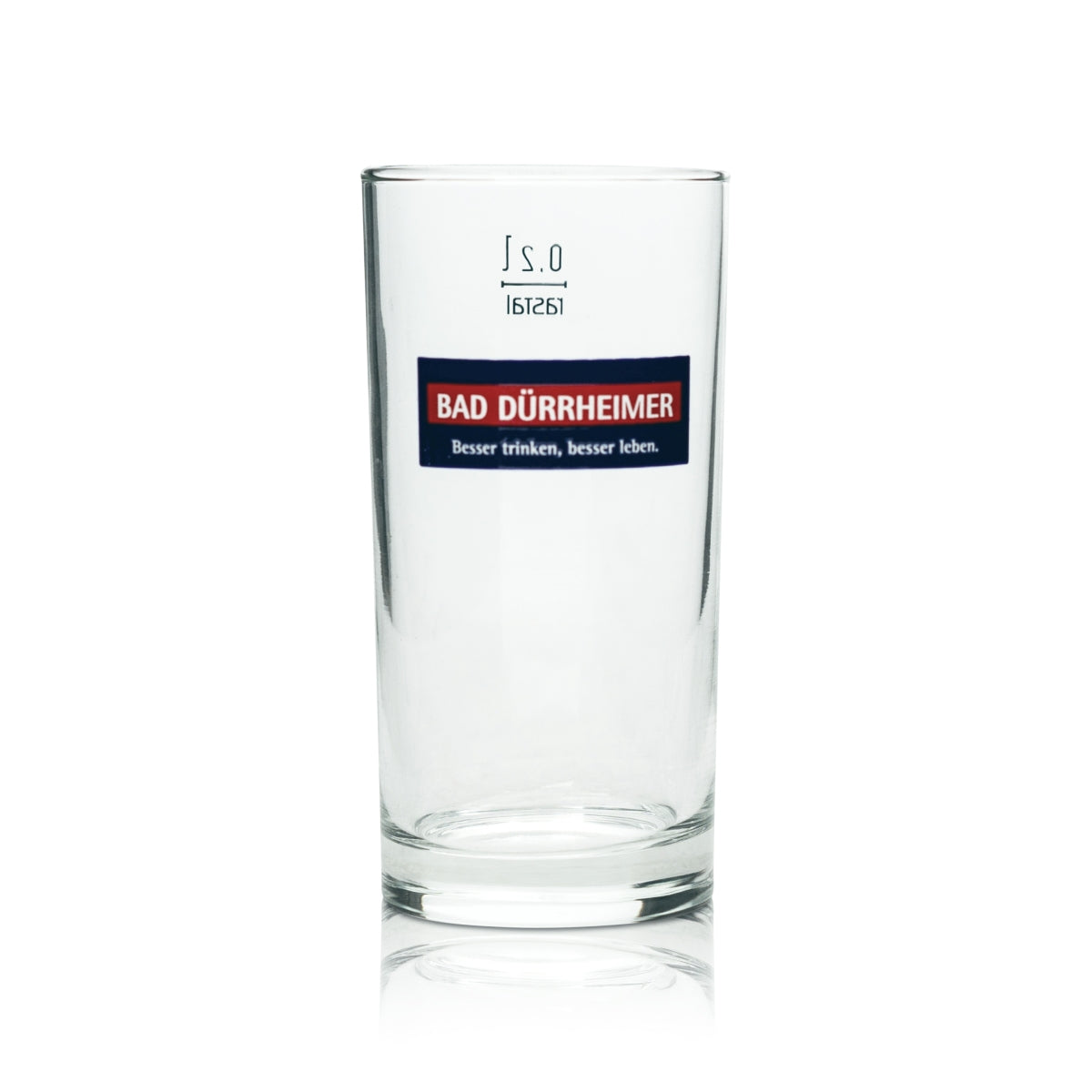 6x Bad Dürrheimer Wasser Glas 0,2l Becher Rastal Trink Gläser Gastro Hotel Saft – Ansicht 2