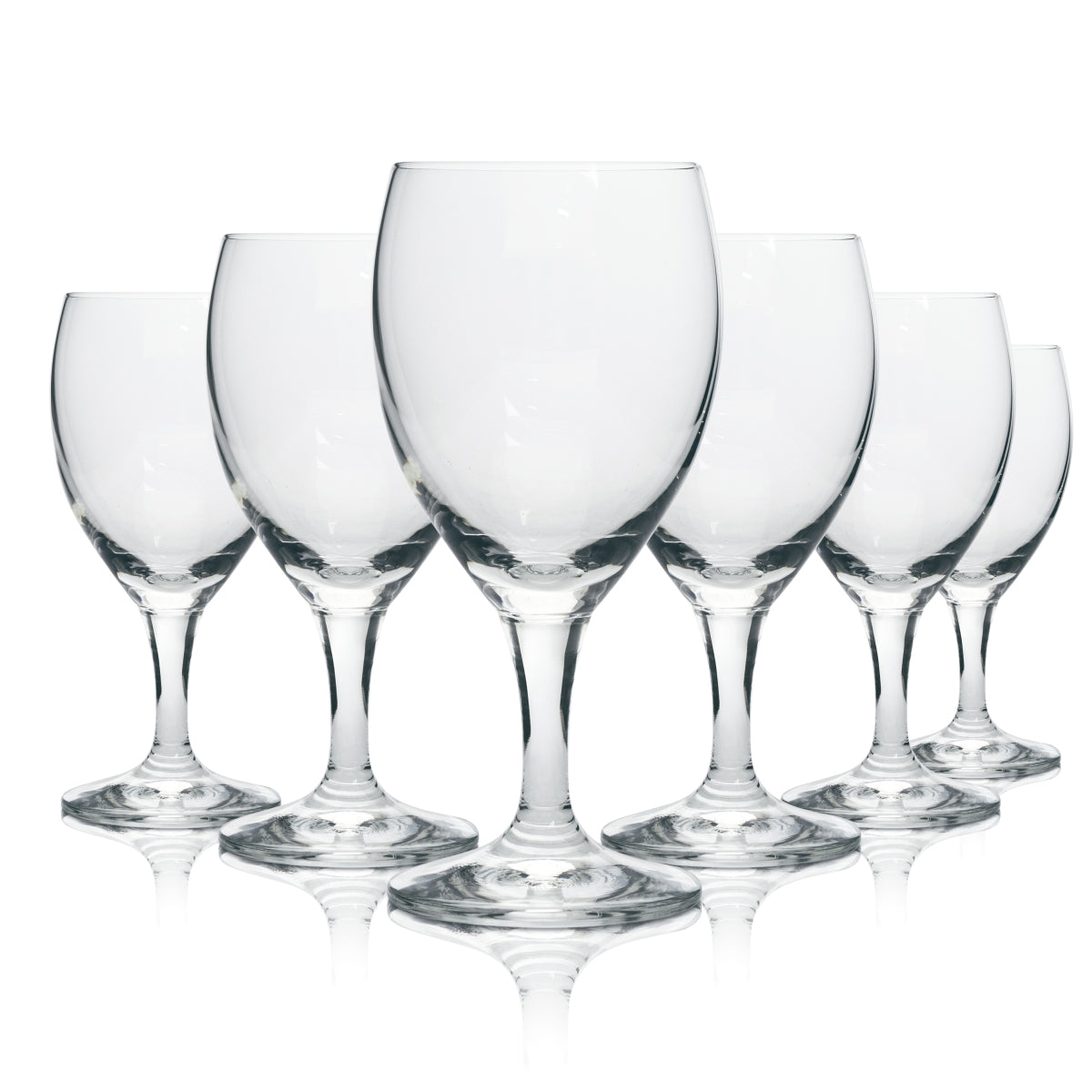 6x Bad Liebenwerda Wasser Glas Wasserglas Pokal
