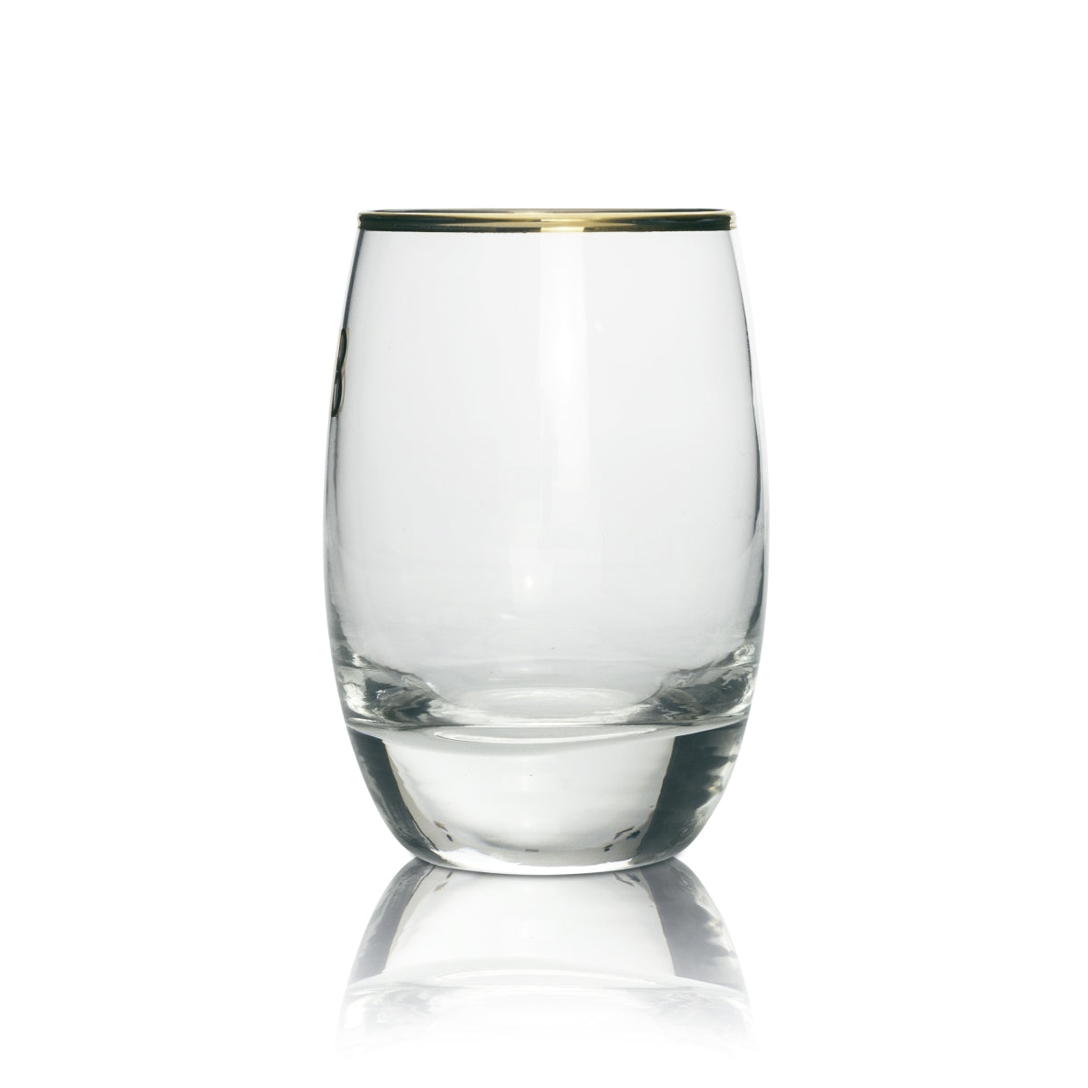 6x Baileys Likör Glas Goldrand Goldlogo Tumbler – Ansicht 4