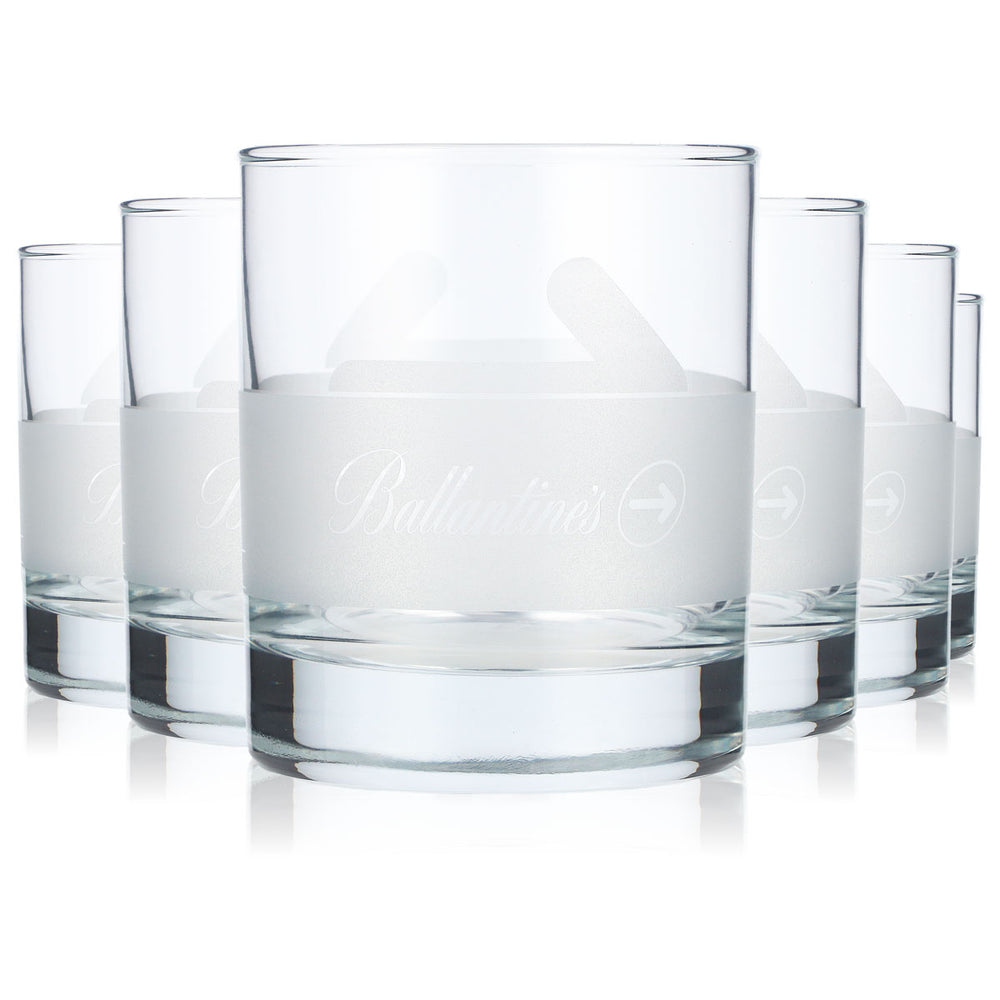 6x Ballantines Whiskey Glas 0,3l Tumbler "Stolen from Ballantines" (6er Set)