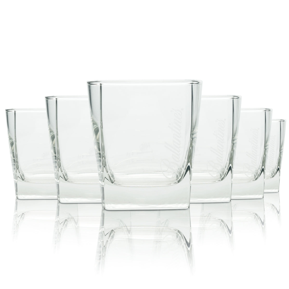 6x Ballantines Whiskey Glas Tumbler 300ml On Ice Gläser Nosing Tasting Bar