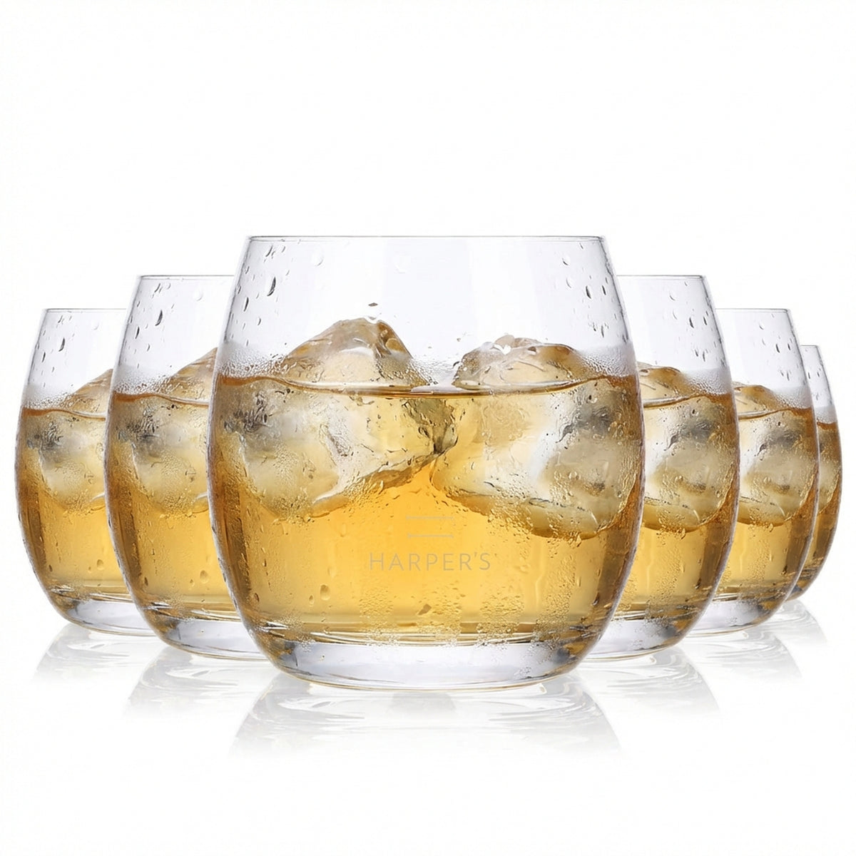 6x Barcelo Rum Glas Longdrinkglas 0,34l Tumbler Logo im Boden Ritzenhoff