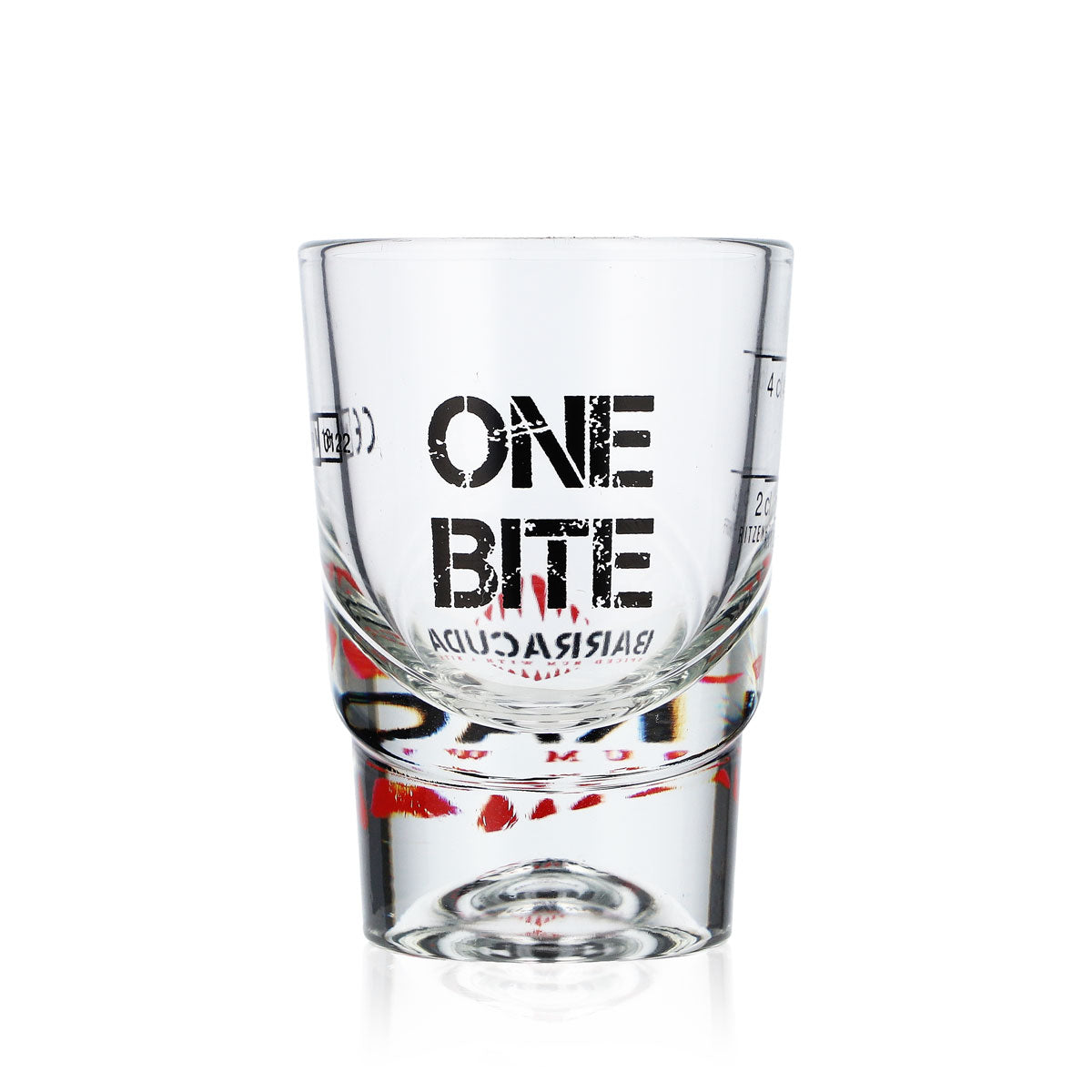6x Barracuda Rum Glas Shotglas Kurzer Stamper Gläser 4cl Shotglas "One Bite" – Ansicht 5