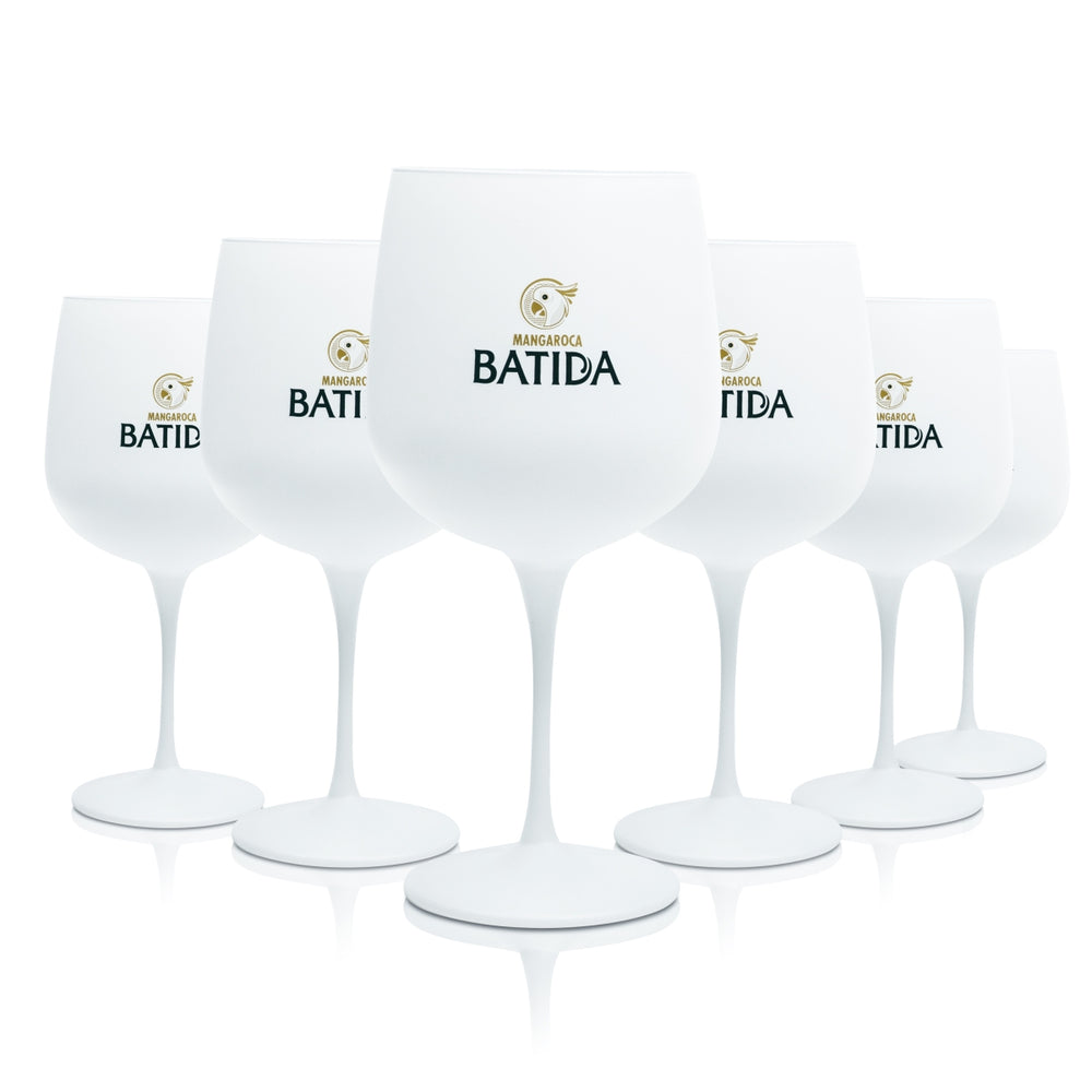 6x Batida de Coco Glas 0,76l Ballon Gläser Cocktail Longdrink Mangaroca Bachelor