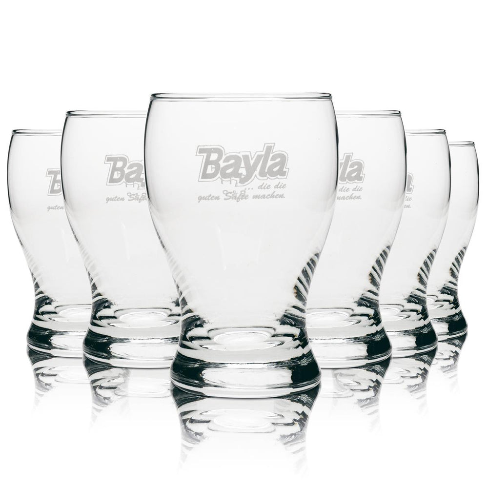 6x Bayla Saft Glas 0,1l Tasting