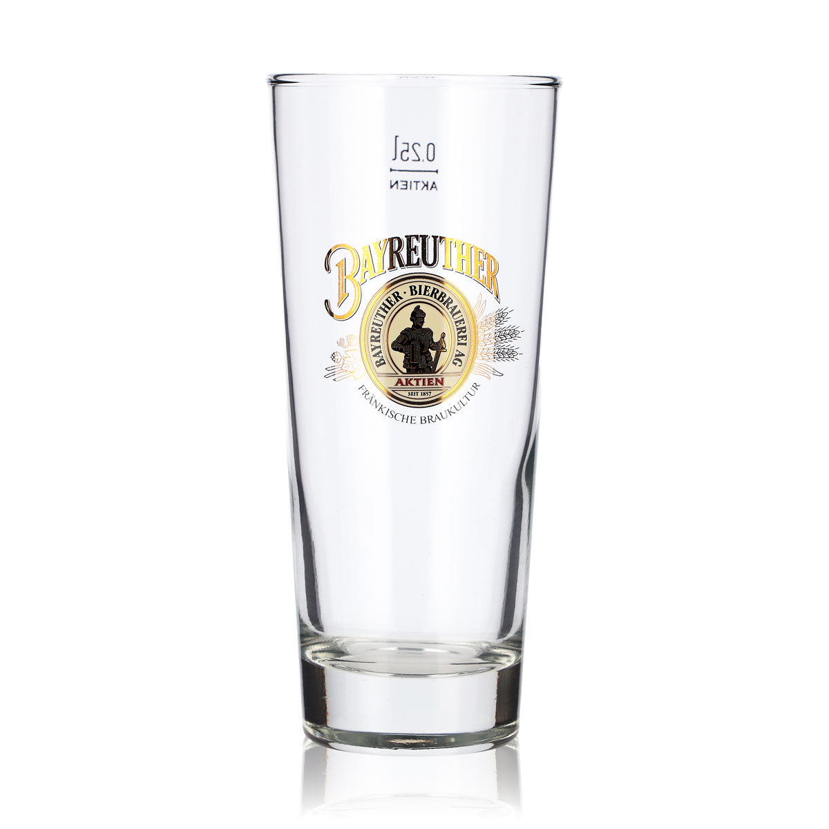 6x Bayreuther Bier Glas 0,25l Becher Tumbler Frankonia Bierglas Seidel – Ansicht 2