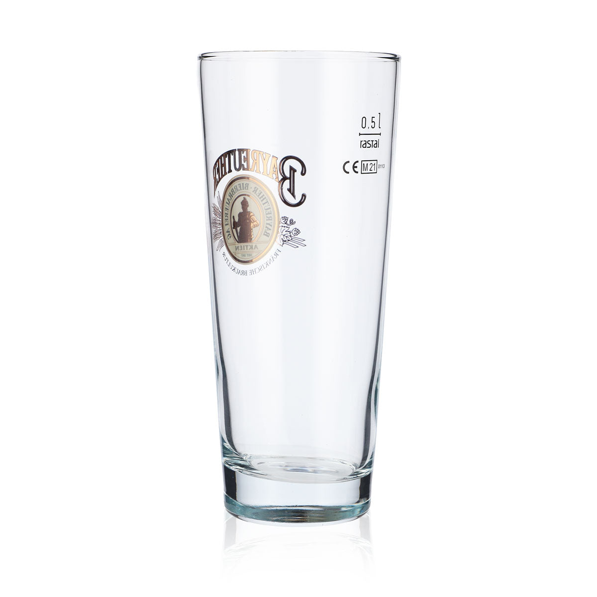 6x Bayreuther Bier Willibecher 0,5l Biergläser Frankonia Becher goldenes Logo – Ansicht 4