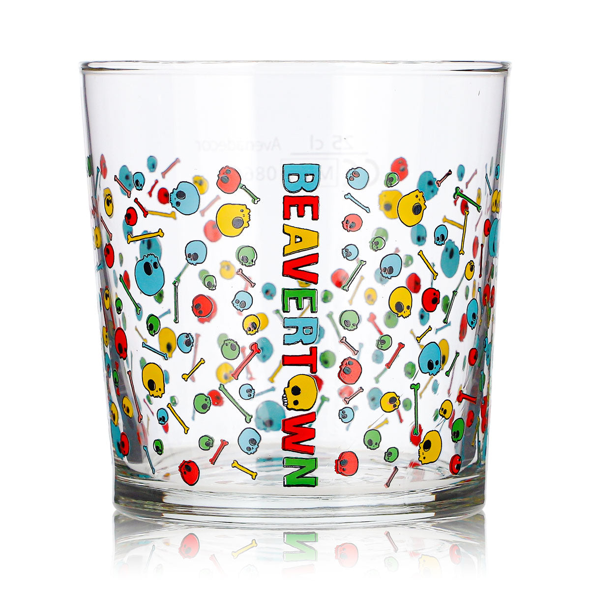 6x Beavertown Bier Glas 0,25l Tumbler bunte Totenköpfe Bormioli Rocco – Ansicht 3