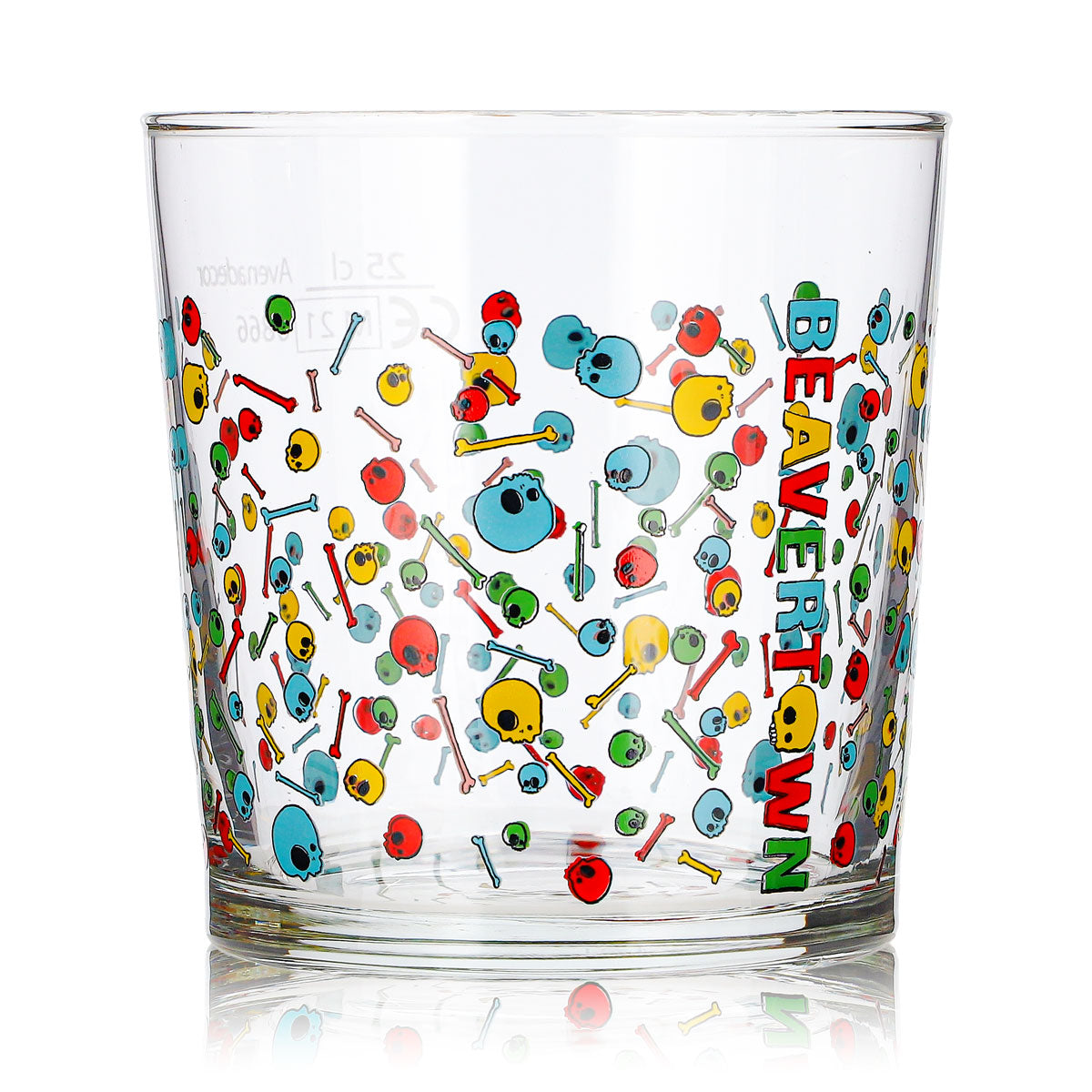 6x Beavertown Bier Glas 0,25l Tumbler bunte Totenköpfe Bormioli Rocco – Ansicht 4