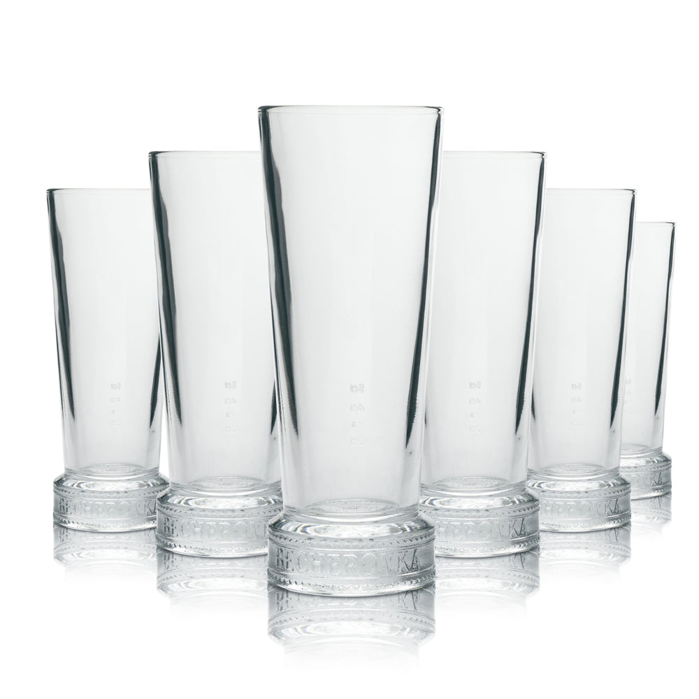 6x Becherovka Vodka Glas 5cl Longdrink Rastal