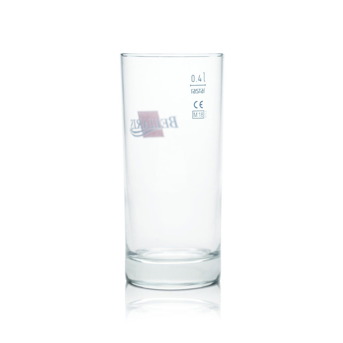 6x Bellaris Glas 0,4l Mineral Wasser Becher Gläser Sprudel Saft Soda Geeicht – Ansicht 3