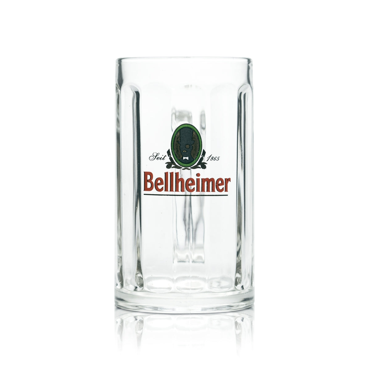 6x Bellheimer Glas 0,5l Kontur Bier Krug Humpen Seidel Gläser Pfälzer Brauerei – Ansicht 2