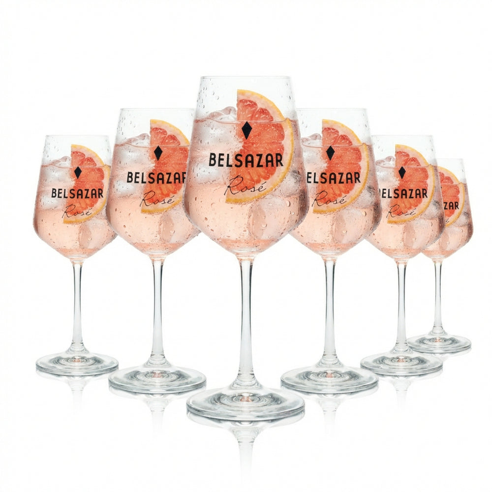 6x Belsazar Glas 0,39l Wermut Wein Gläser Aperitif Cocktail Longdrink Rosé Tonic