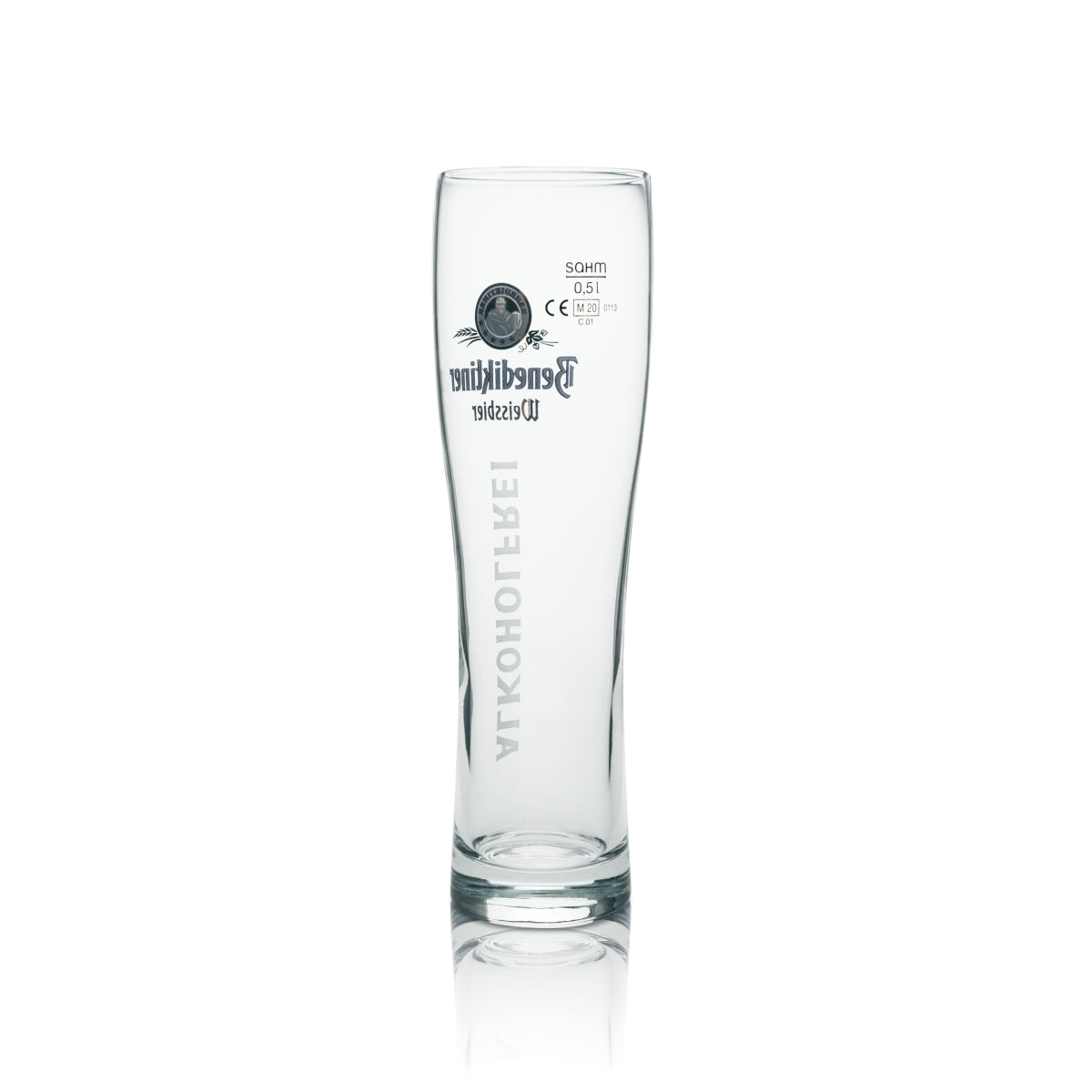 6x Benediktiner Bier Glas 0,5l Weizen Alkoholfrei Sahm Madison – Ansicht 3