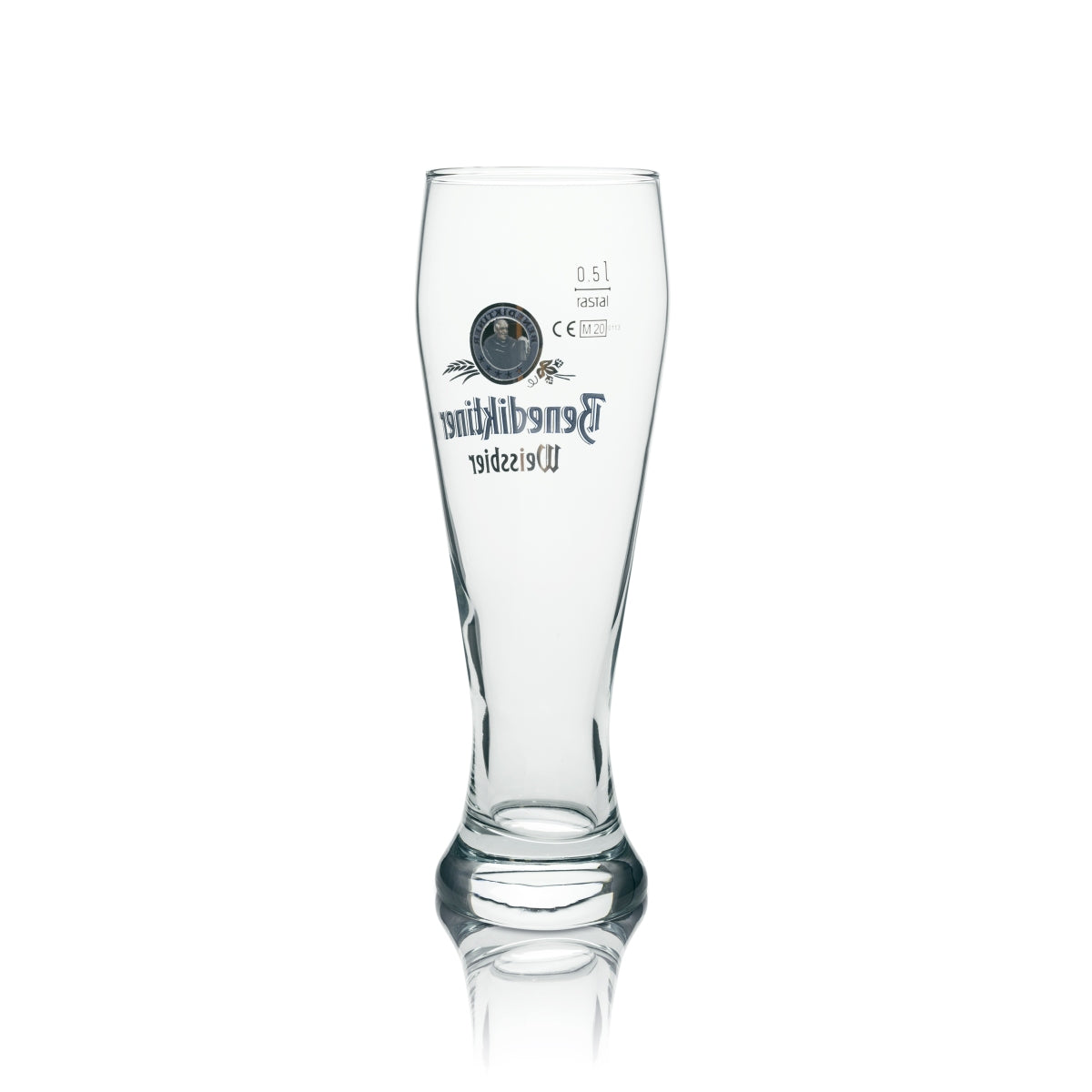 6x Benediktiner Bier Glas Weizen 0,5l Rastal – Ansicht 3