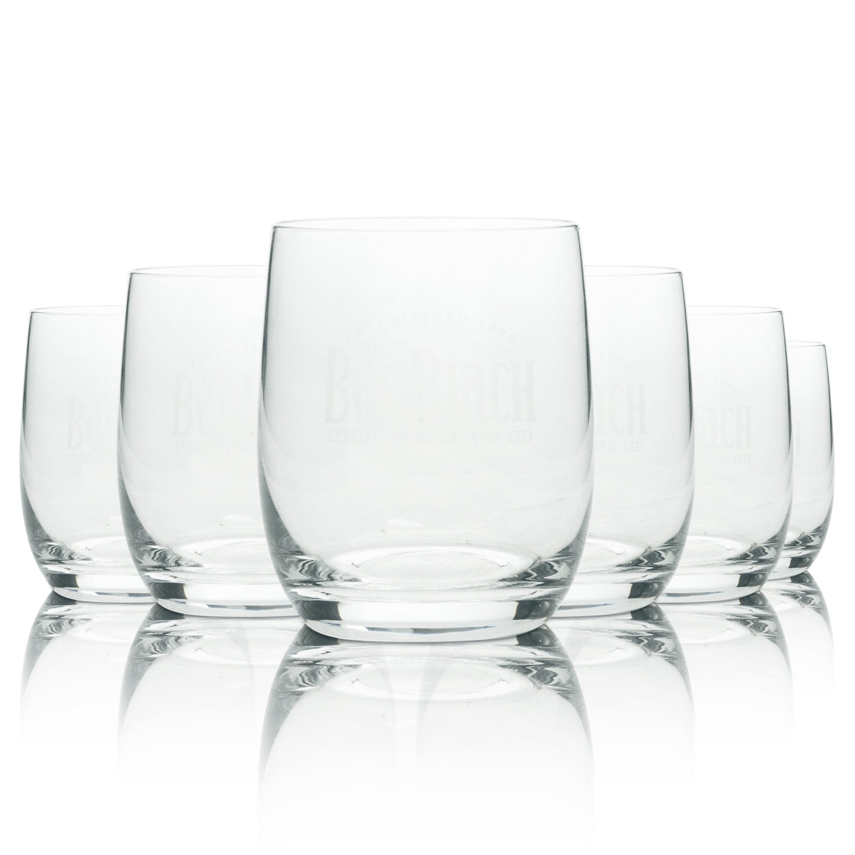 6x Benriach Whiskey Glas Tumbler Distillery Company