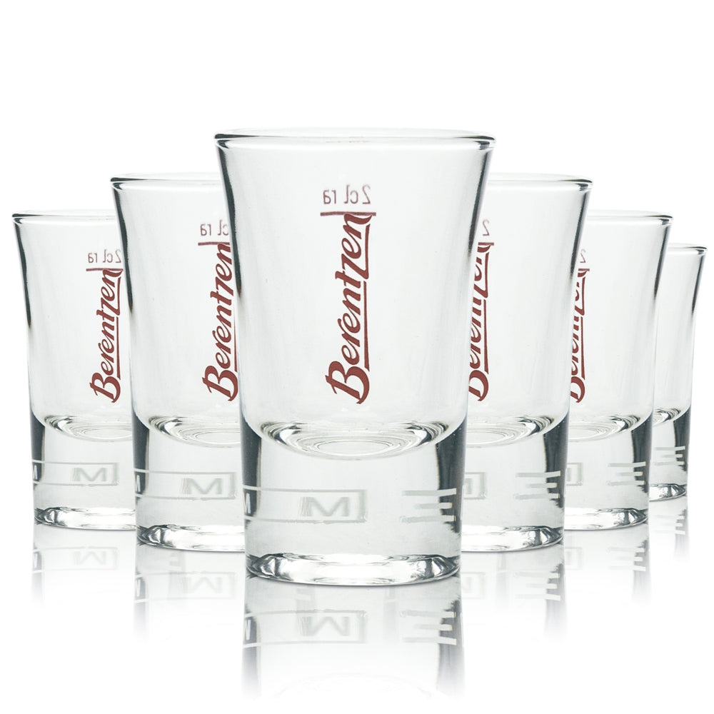 6x Berentzen Likör Glas Shot 2cl
