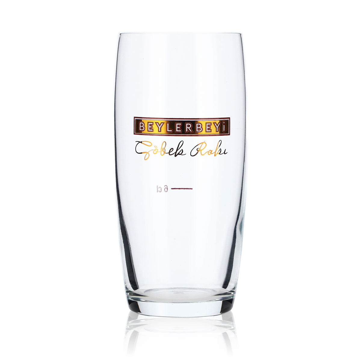6x Beylerbeyi Raki Glas 0,2l Becher konische Form 6cl Gläser goldenes Logo – Ansicht 2