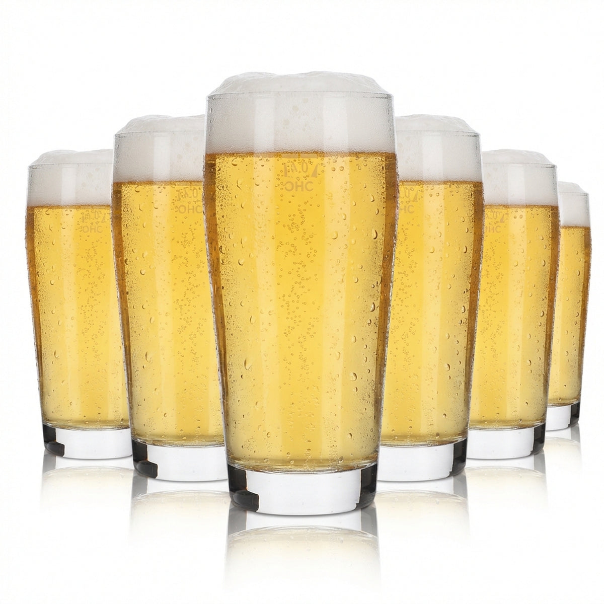 6x Bier Glas 0,4l Willibecher Gläser Set Blanko Ohne Logo Gastro Geeicht Arcoroc