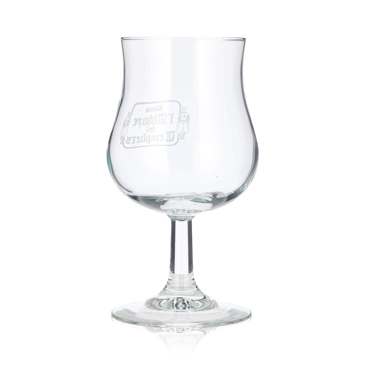6x Biere d’Abbaye Bier Glas 0,38l Tulpe Kelch Ritter Logo Weißer (6er Set) – Ansicht 5