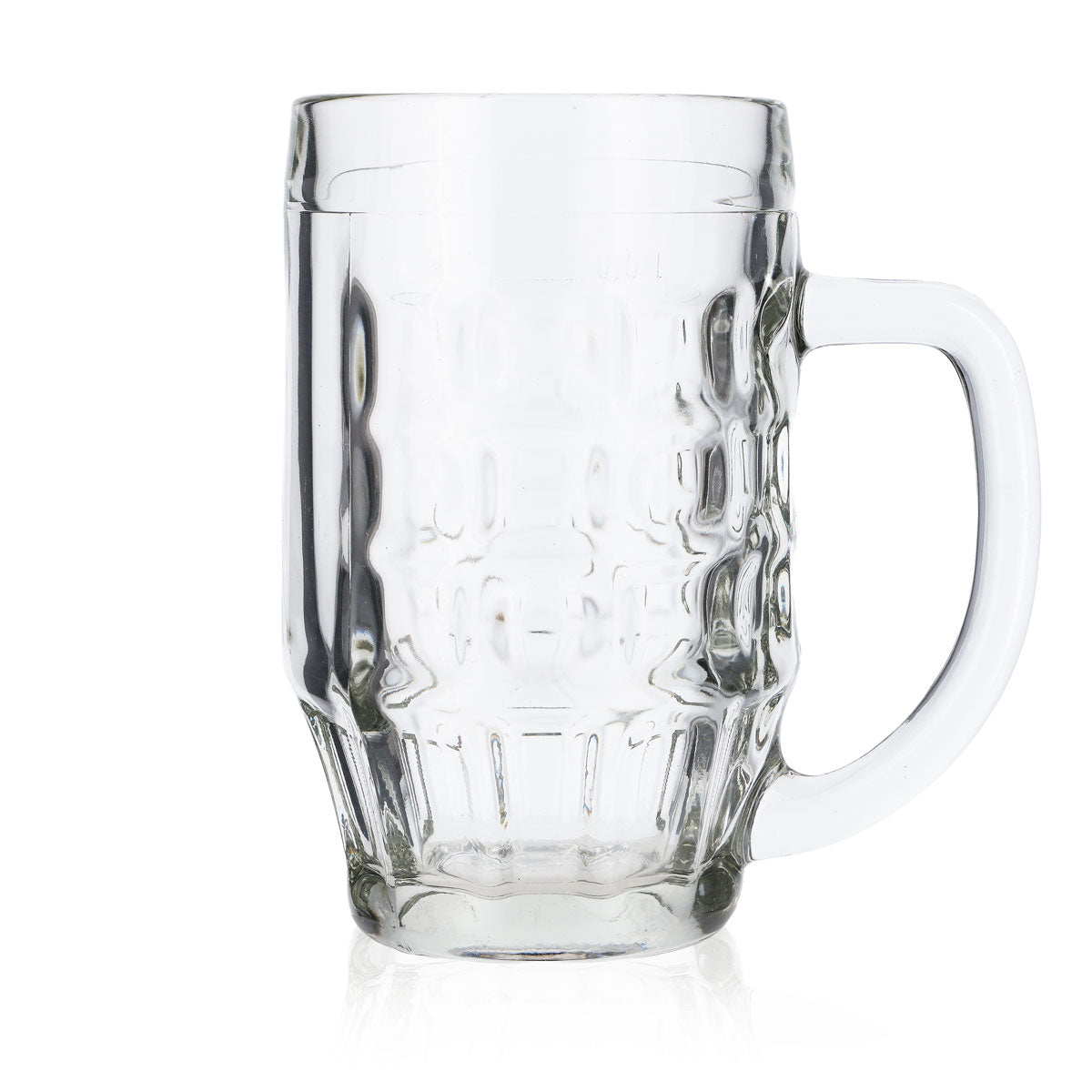 6x Bierkrug Glas 0,5l Gläser Seidel Humpen Krug Blanco Malles – Ansicht 4