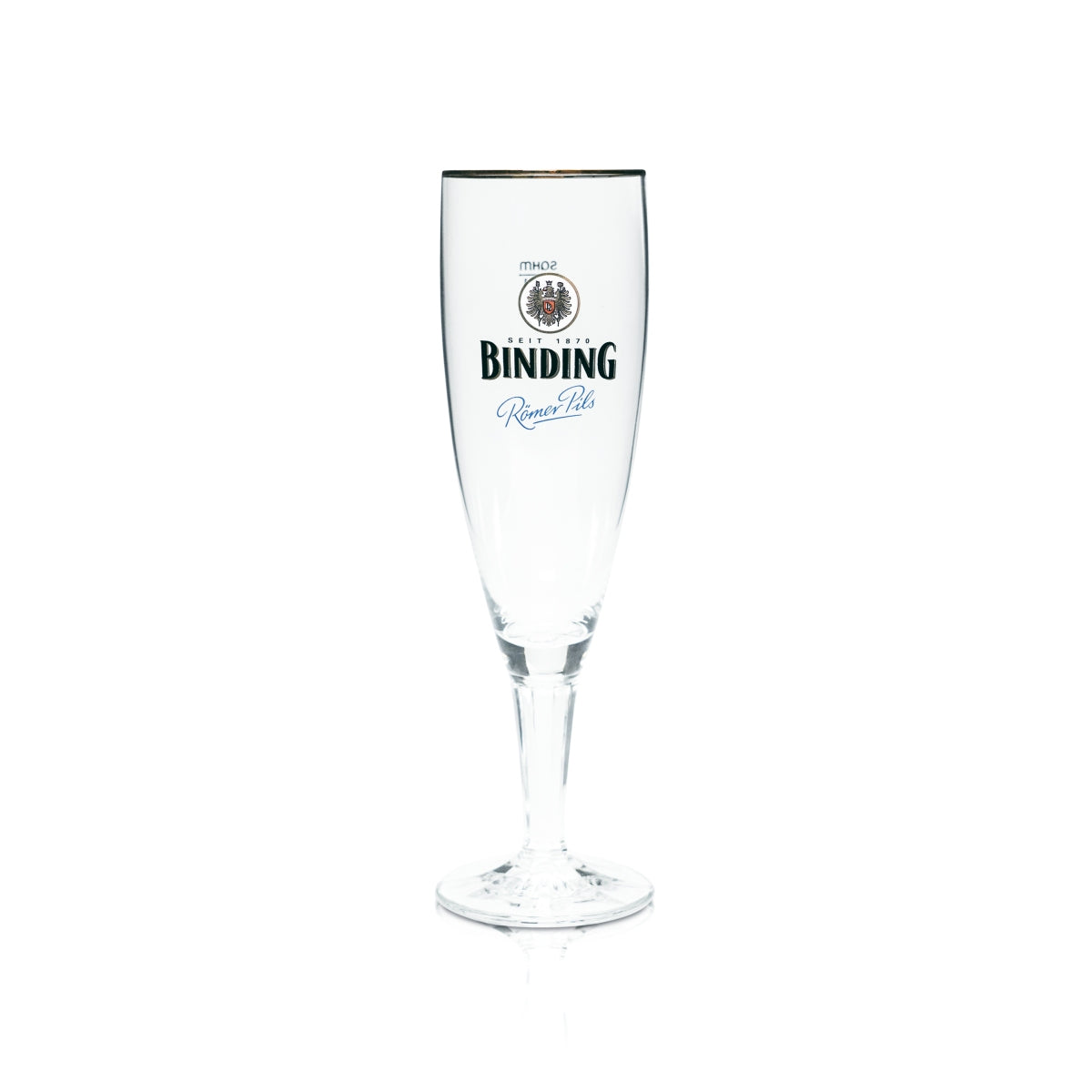 6x Binding Glas 0,3l Bier Pokal Tulpe Römer Pils Goldrand Gläser Brauerei Gastro – Ansicht 3