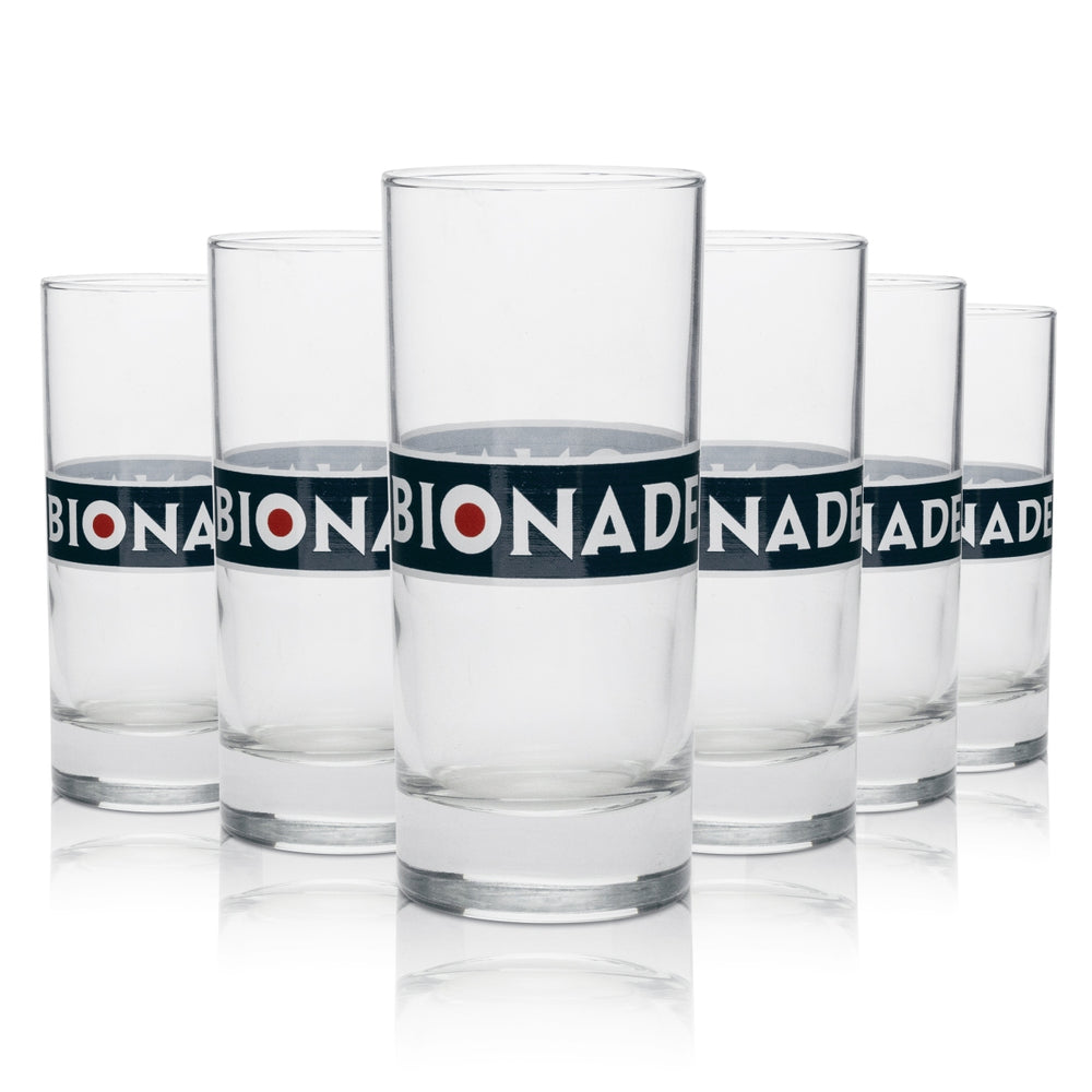 6x Bionade Softdrinks Glas 22cl Longdrink rund Libbey