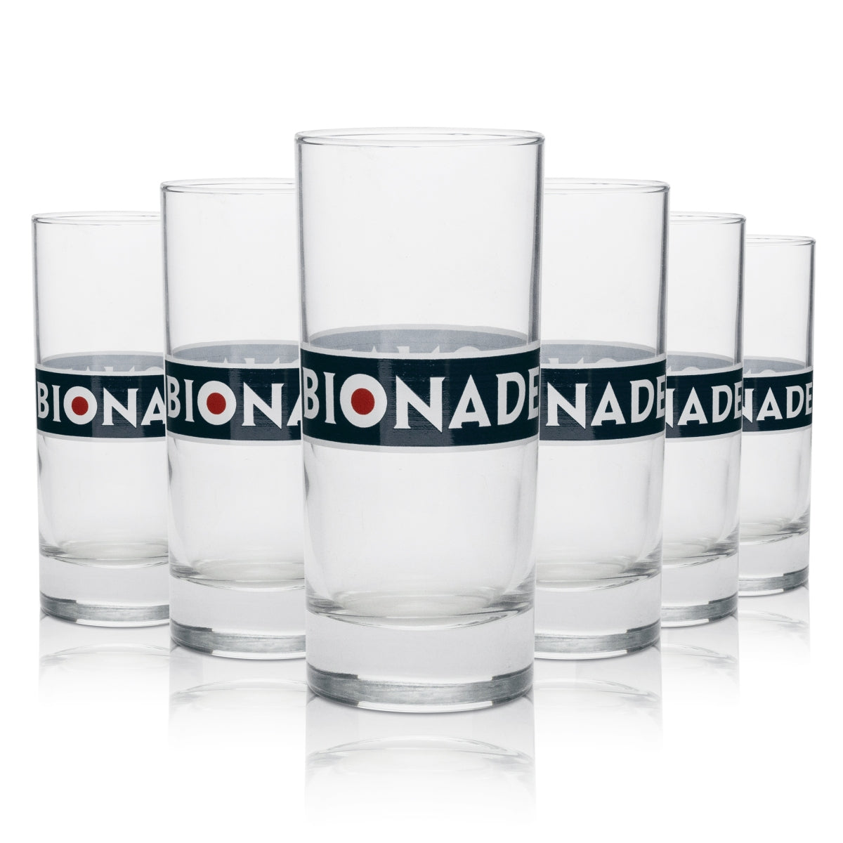 6x Bionade Softdrinks Glas 22cl Longdrink rund Libbey