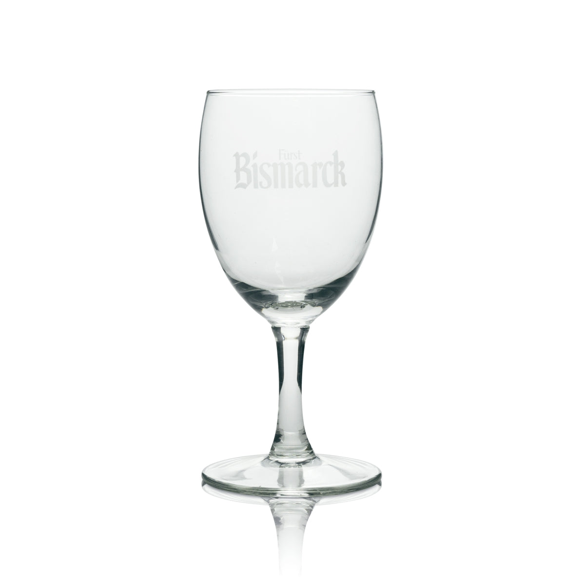 6x Bismarck Wasser Glas Wasserkelch weße Schrift rastal 19cl – Ansicht 2