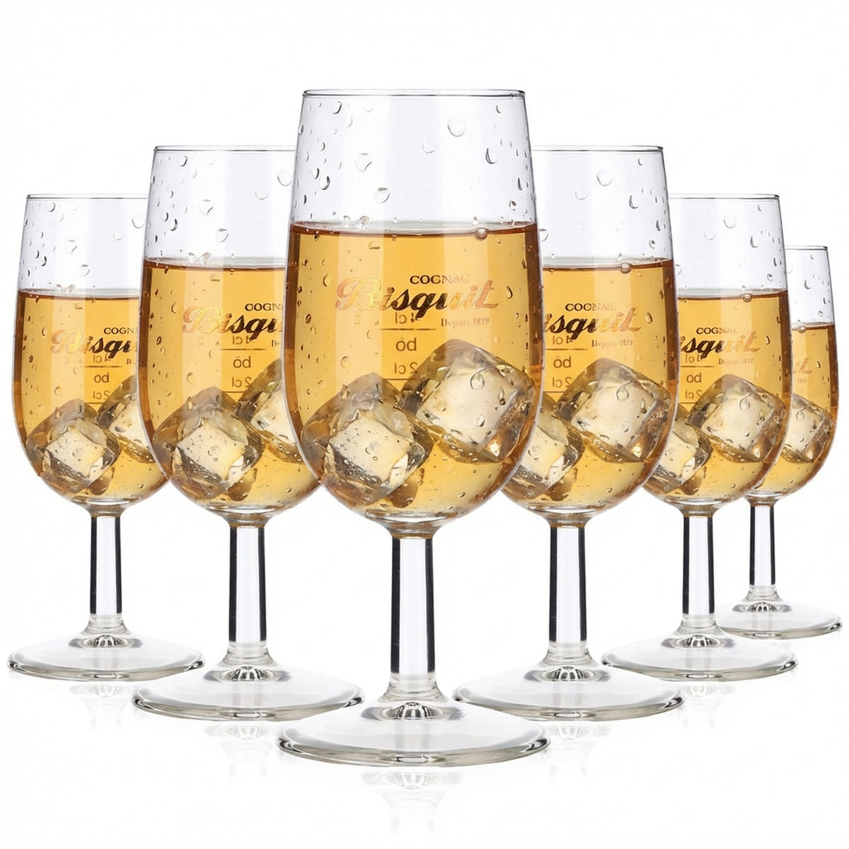 6x Bisquit Cognac Glas Gläser Nosingglas 0,14l Tastingglas Sniffter