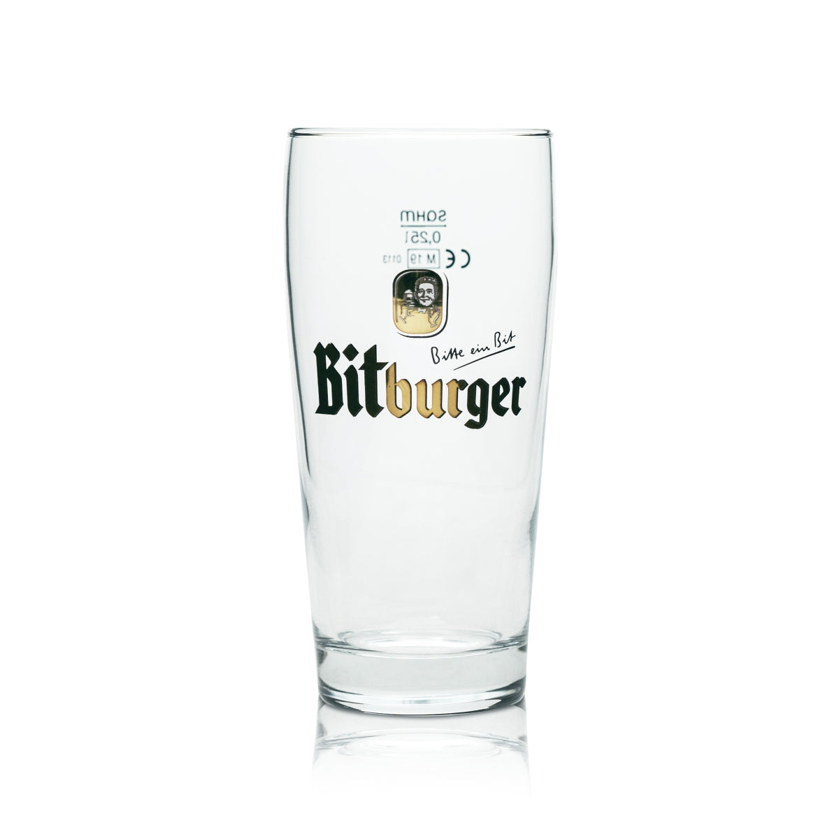 6x Bitburger Bier Glas 0,25l Willi Becher Sahm Pils Gläser Willy Cup Brauerei – Ansicht 2