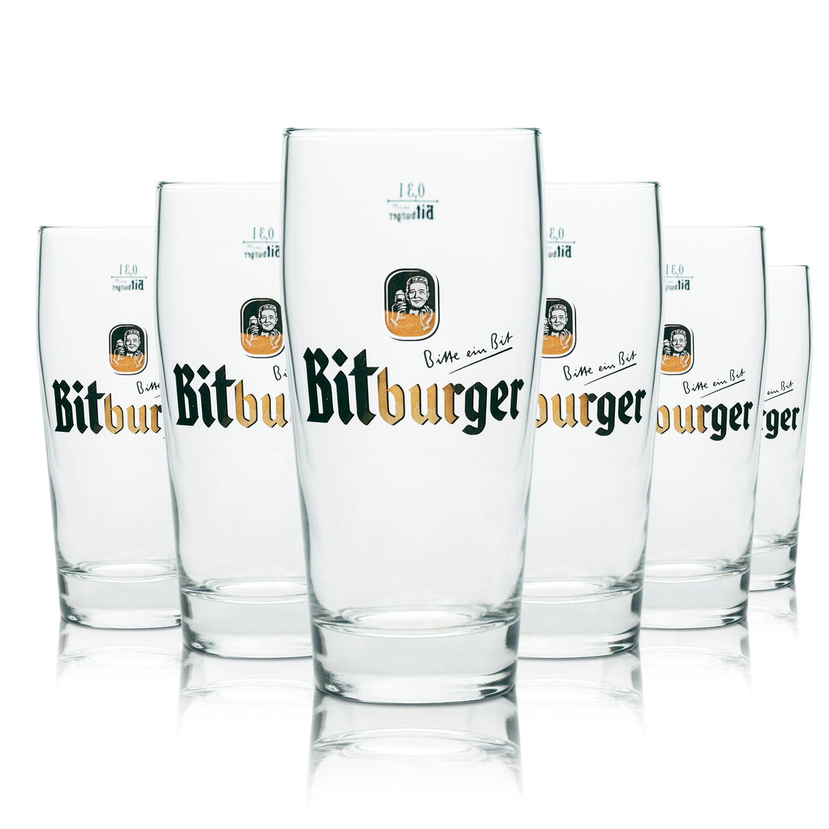 12 Bitburger Bier Glas 0,3l Willibecher Sahm neu – Ansicht 5